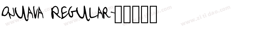 Onuava Regular字体转换